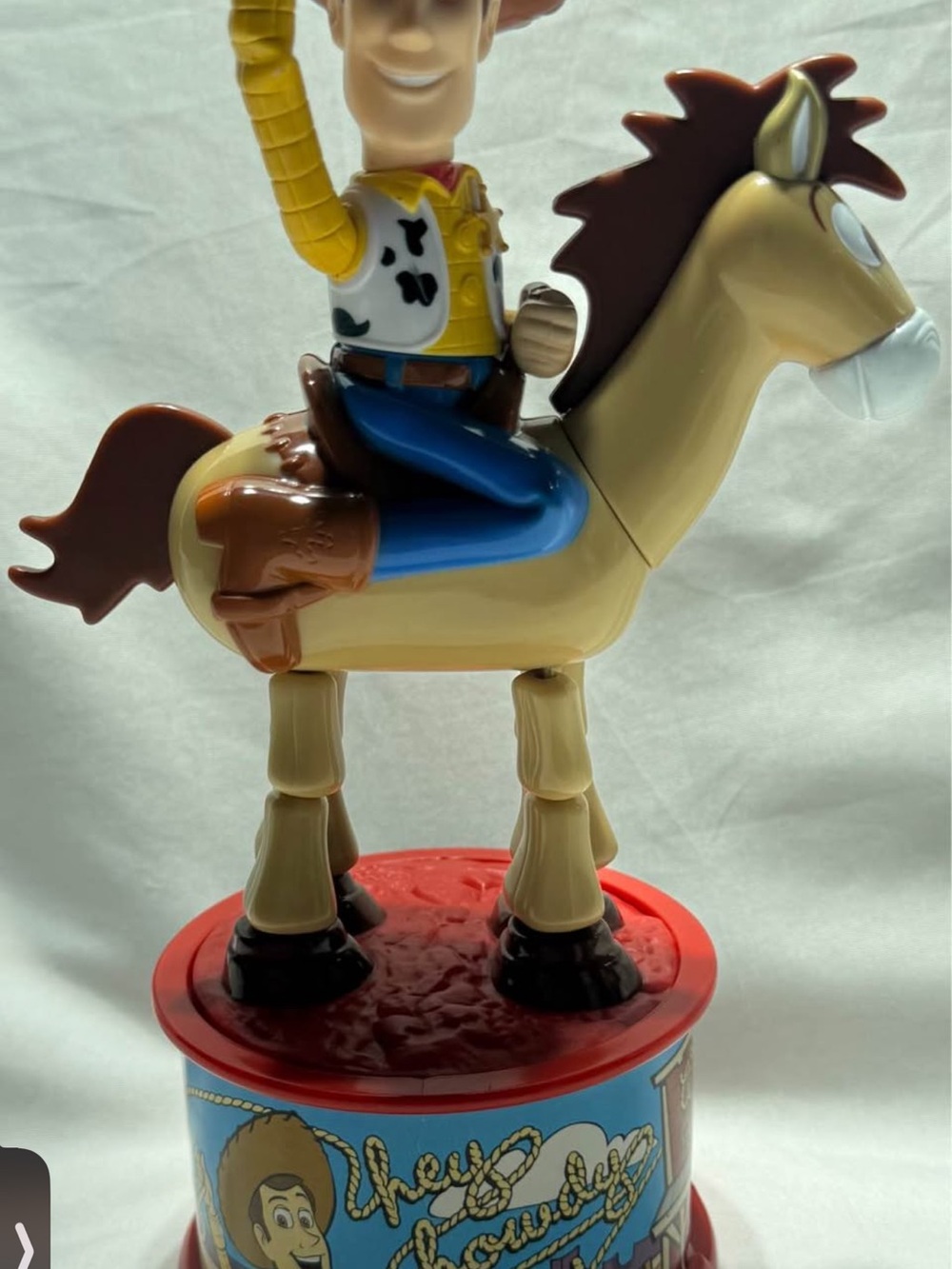 McDonald's Woody on Horse Figure - Yellow, Blue, Brown, Red